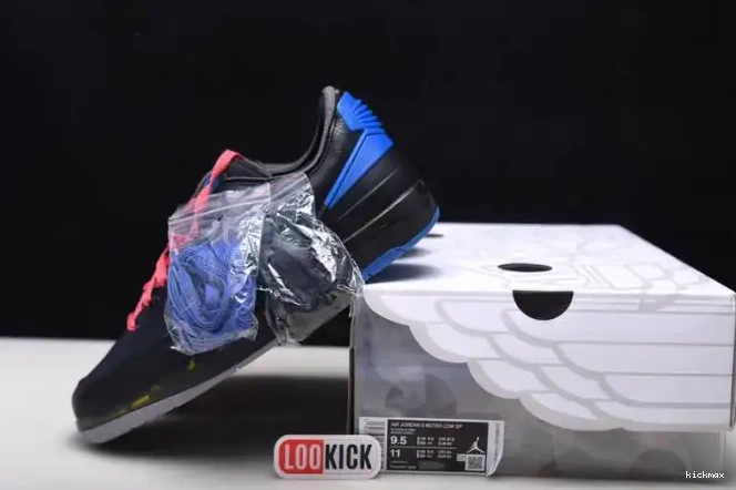 Rep MAX Blue SP Off-White Low Jordan Retro 2 DJ4375-004 Black 0322